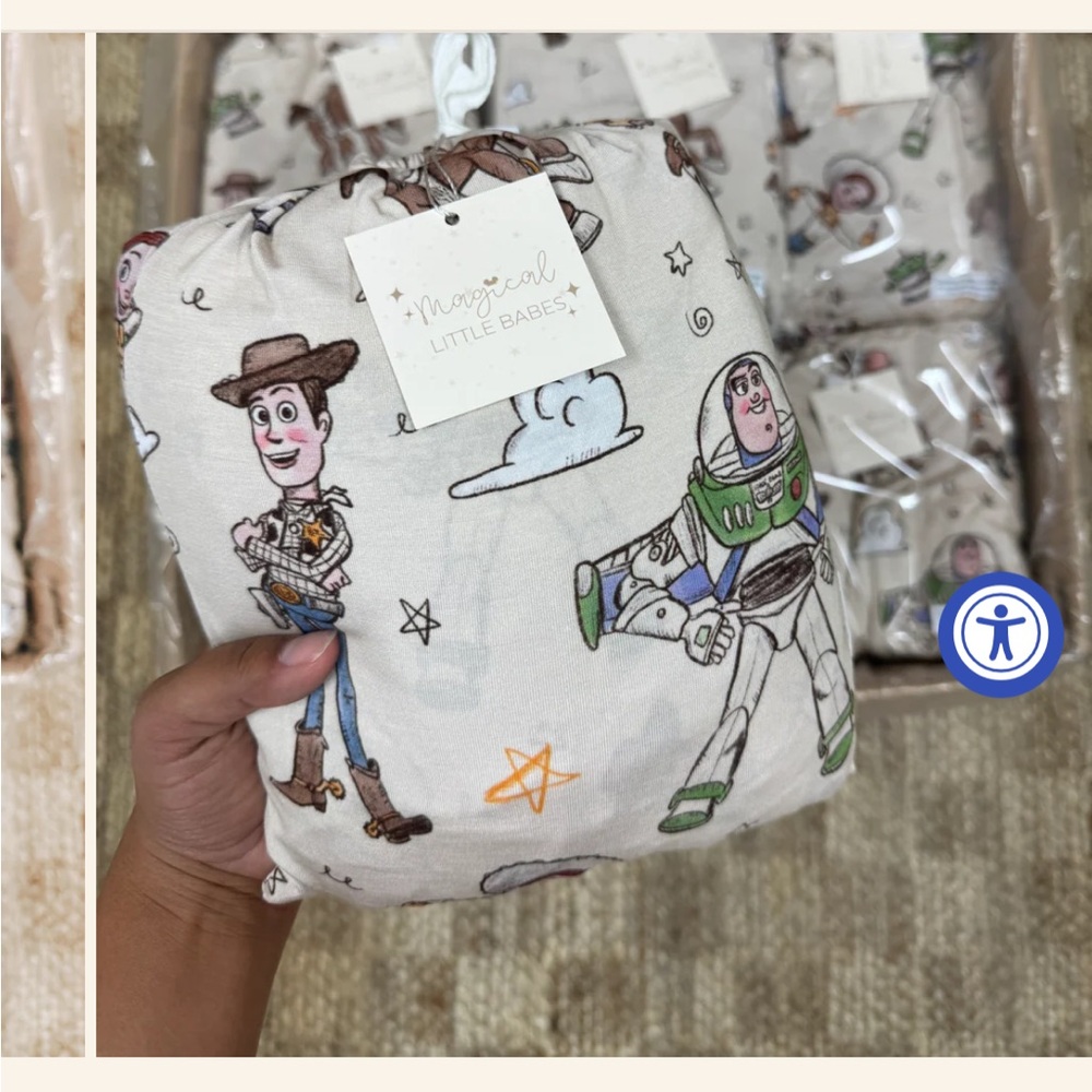 Toy Story Bedding Sheets - Cream